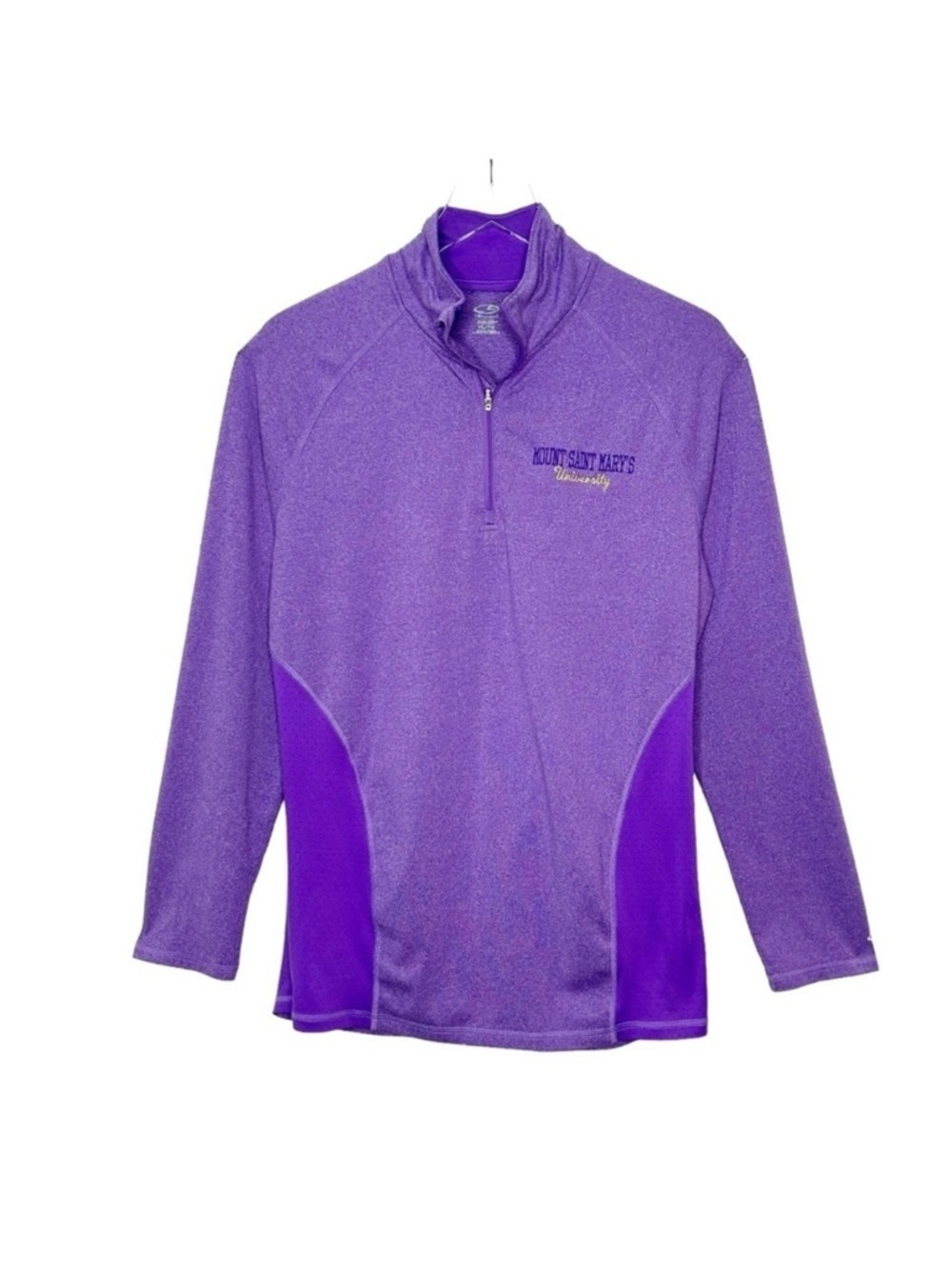 CHAMPION MOUNT ST. MARY’S UNIVERSITY Los Angeles 1/4 zip Purple Gold Extra large
